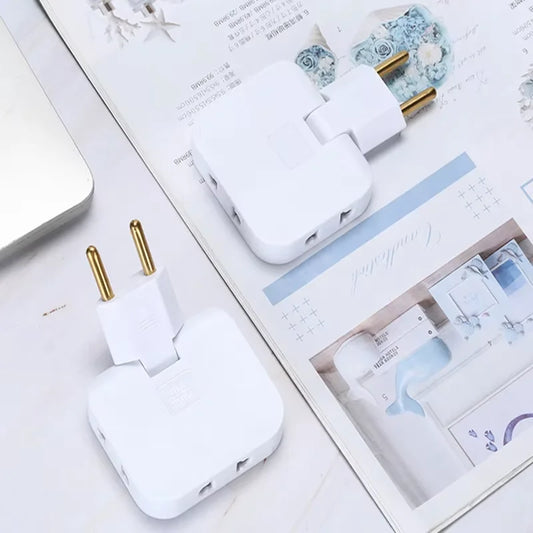 FlexPlug – 3-in-1 Rotating EU Power Adapter