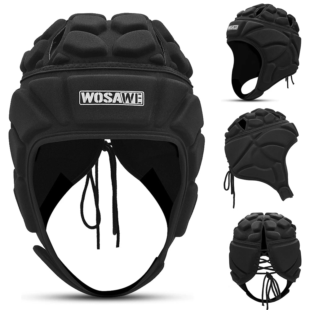 Adjustable Goalkeeper Helmet Head Protector