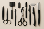 Beauty Tools Black Eyebrow Trimming Set