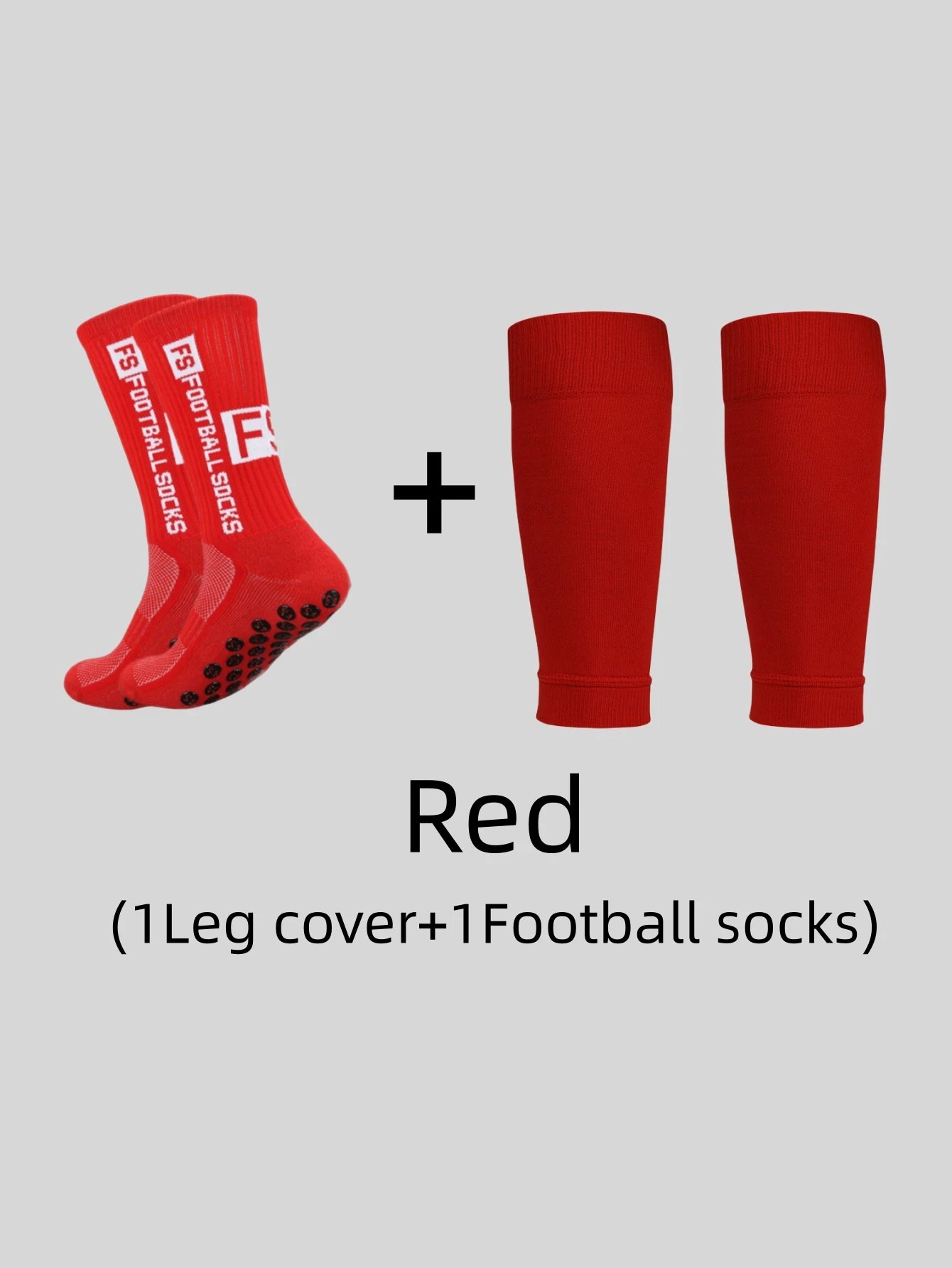 1 pair resistant FS football grip socks + long socks cut