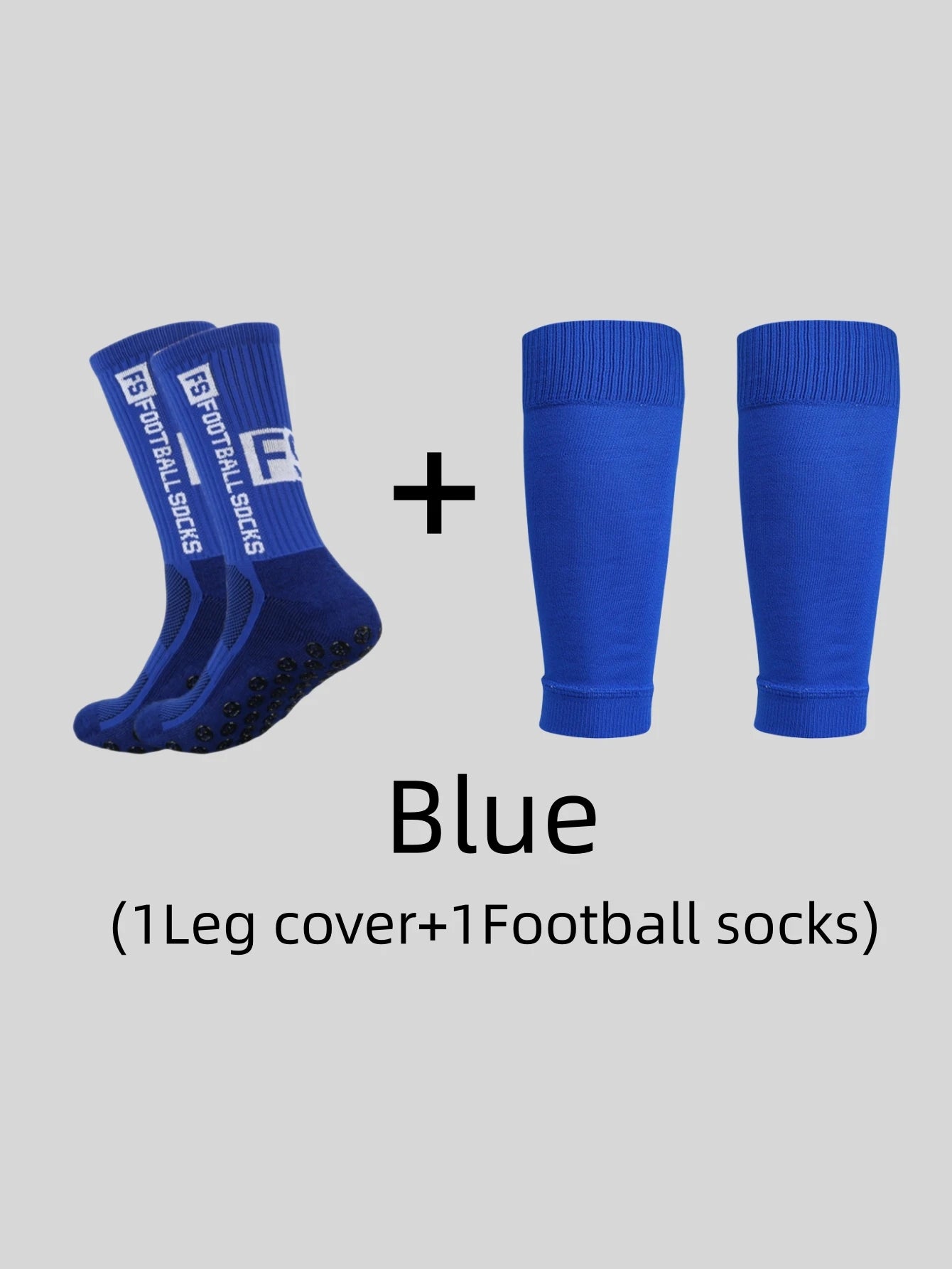 1 pair resistant FS football grip socks + long socks cut