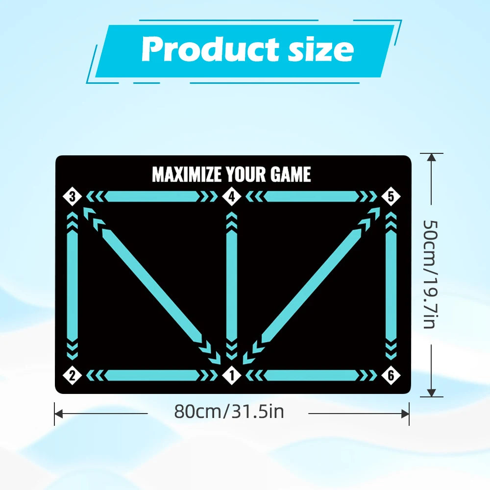 Footwork training mat ball control
