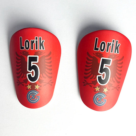Customized ShinPads Name Number Logo Personalized