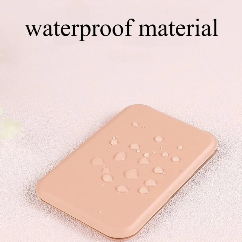 PocketGlow™ Foldable PU Leather Makeup Mirror