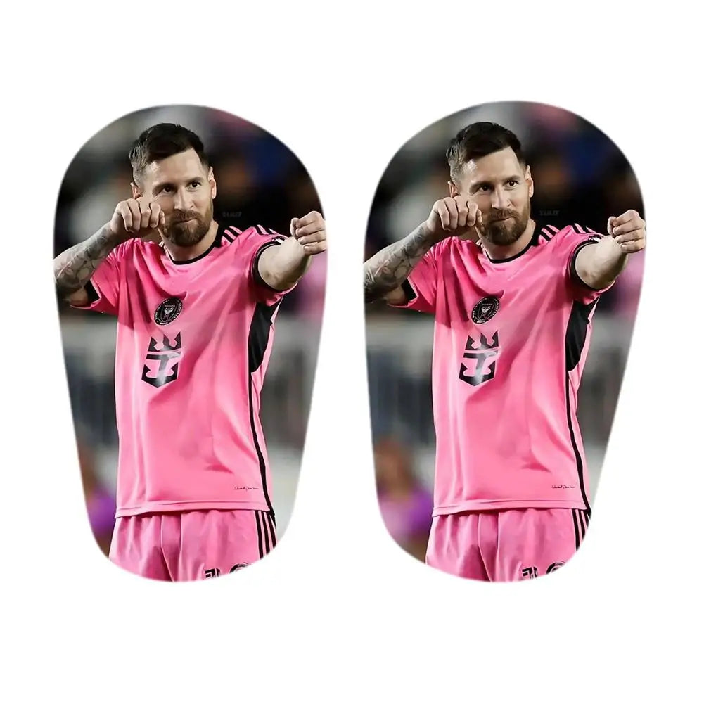 Mini ShinPads Featuring Messi, Neymar, Mbappé, and Ronaldo