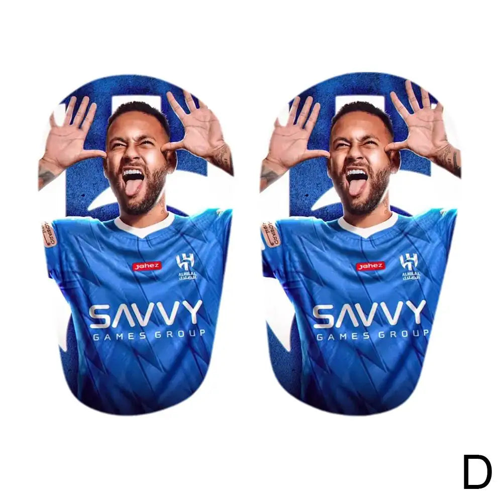 Mini ShinPads Featuring Messi, Neymar, Mbappé, and Ronaldo