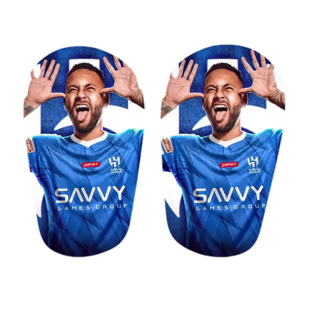 Mini ShinPads Featuring Messi, Neymar, Mbappé, and Ronaldo