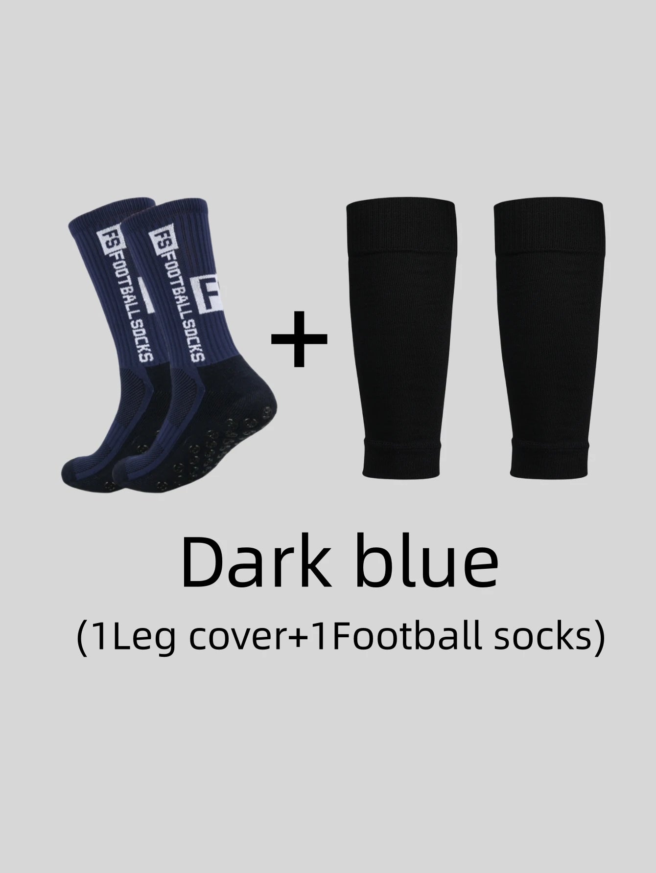 1 pair resistant FS football grip socks + long socks cut