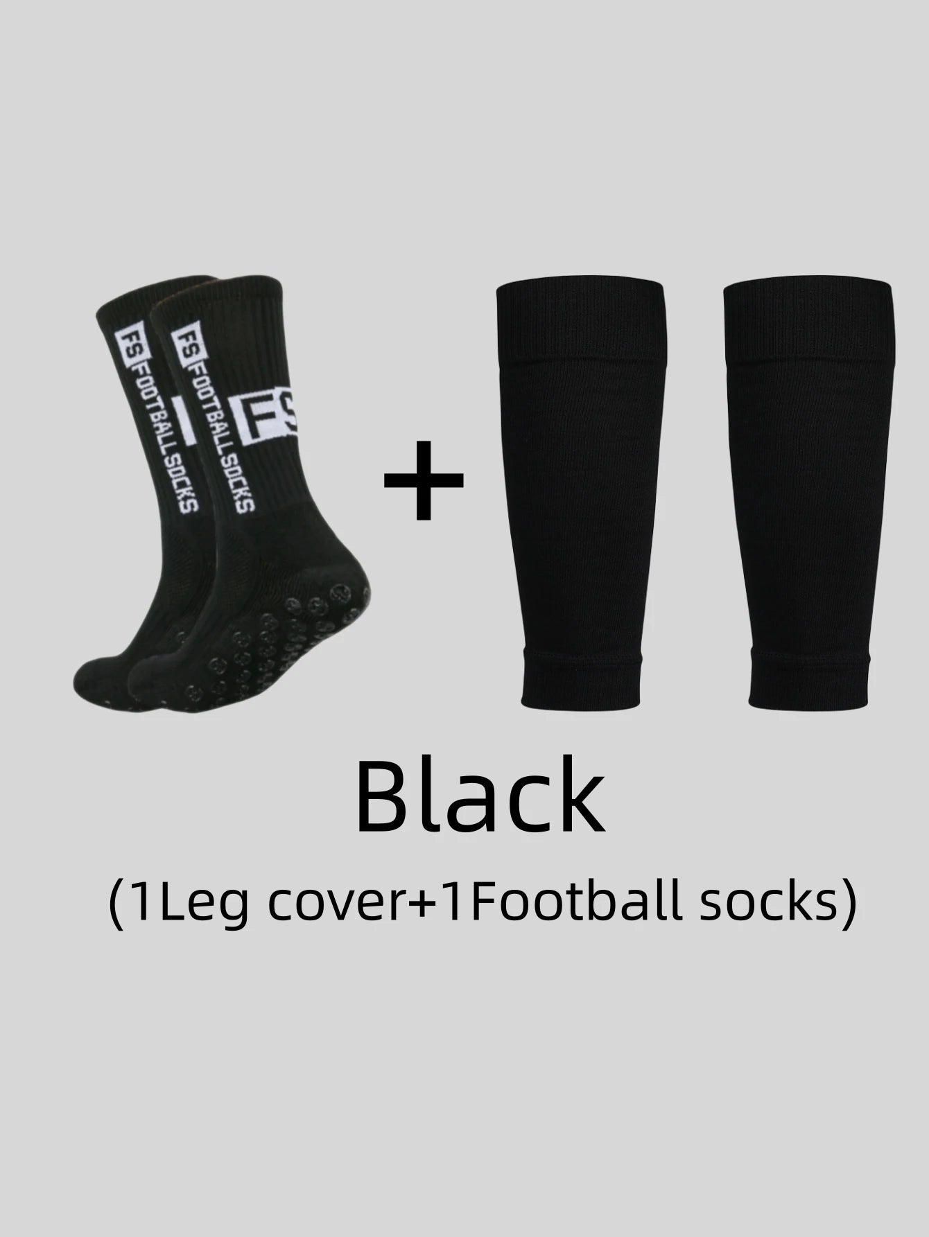 1 pair resistant FS football grip socks + long socks cut
